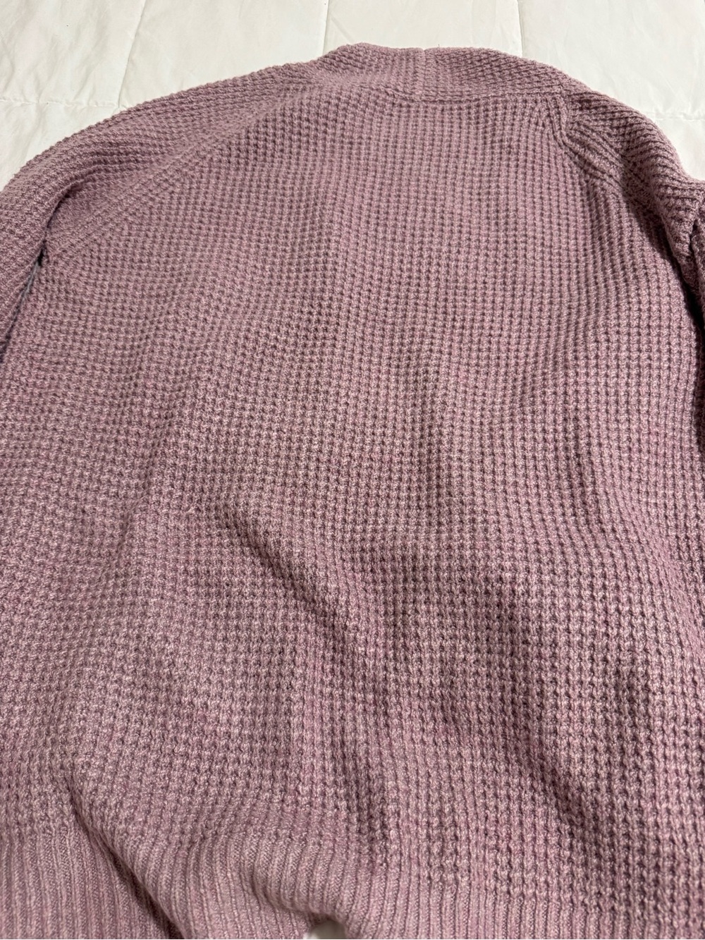 Staccato Light Purple Open-Front Waffle Knit Cardigan - Picture 5 of 5